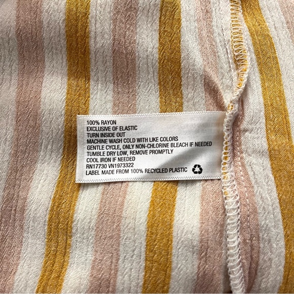 Xhilaration Striped Tie Up Mini Dress Rayon Small - Picture 7 of 8